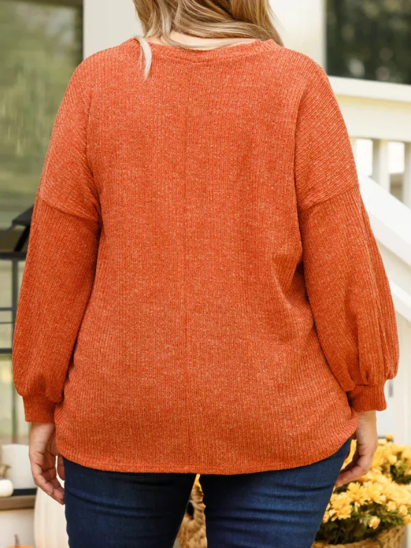 Drawstring design loose knit sweater