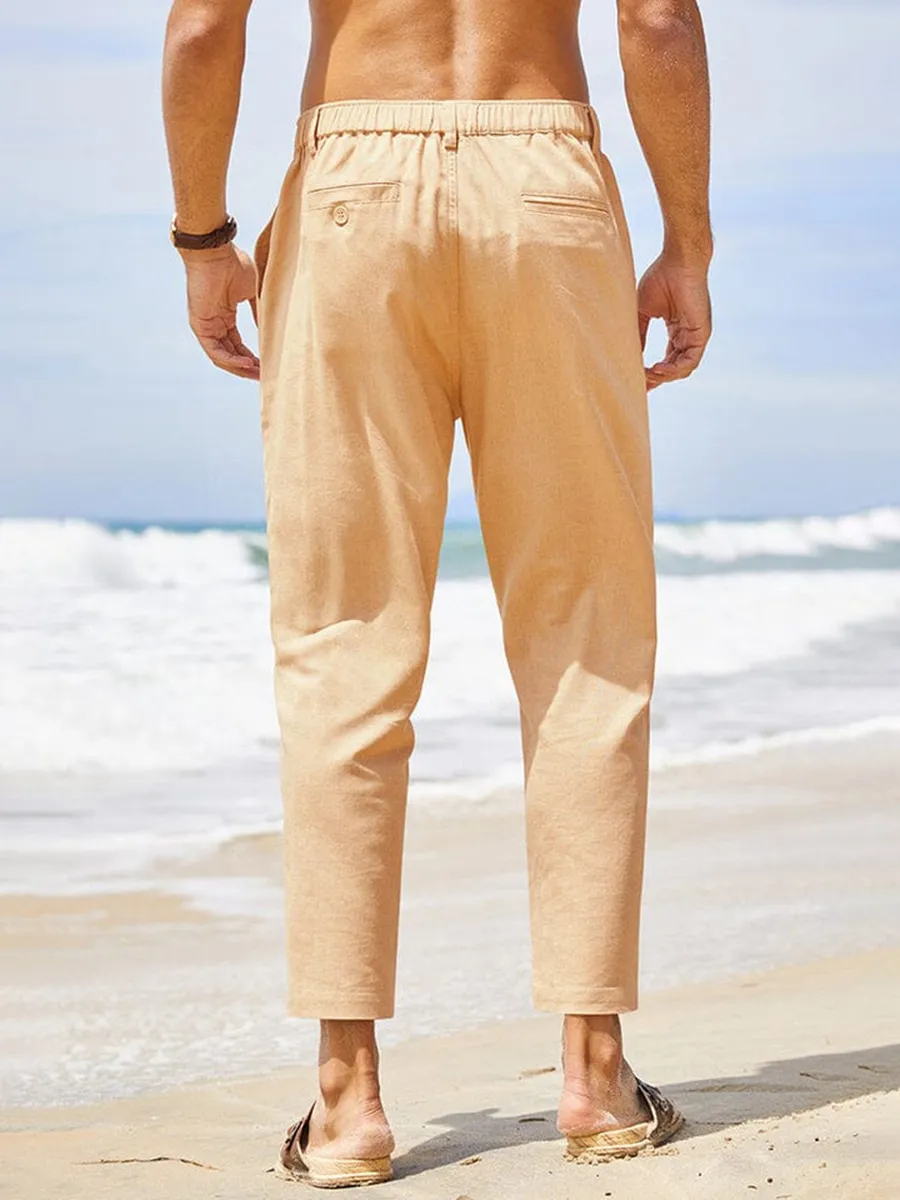 Breathable lightweight linen pants