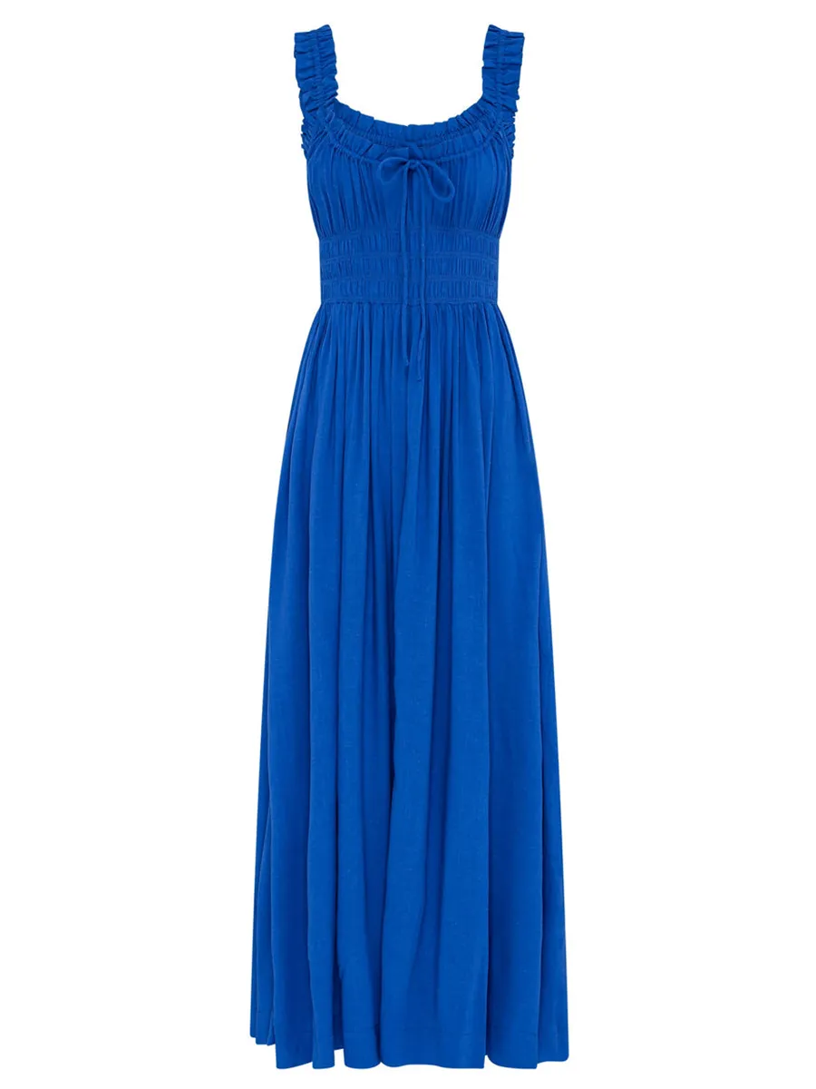 Women's blue holiday dress